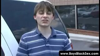 Blacks Thugs Breaking Down Sissy White Boys 14