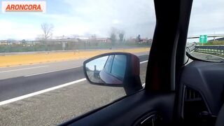 my whore step mom even in the car she has no patience she wants to see me enjoy and give her my cum