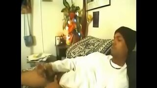 Black Guy With Huge Dick Jerks Off