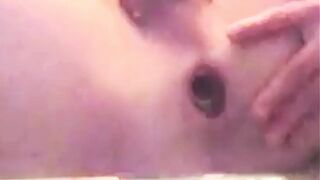 EXPOSING MY ASSHOLE WITH DUCT TAPE THEN INSERTING A PLASTIC BOTTLE - 2 TIMES CUM