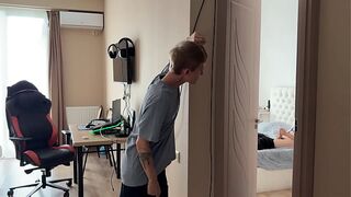 part 1 caught my straight friend jerking off to gay porn