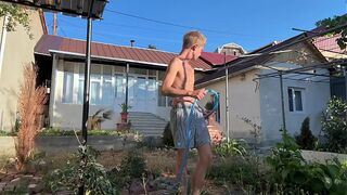 No. 40 Part 1 Big Dick Guy Fucks Daddy's Cute Twink Gardener