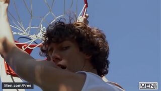 Cristiano & Leo Louis Play Basketball Wearing Short That Shows His Big Dick Goes Up And Down When He Jump - MEN