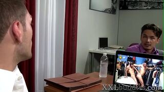Office twink takes ass pounding from shlong