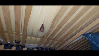 I fuck with the mattress and ejaculate sperm in it part 2