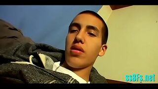 Solo porn with homosexual hunk