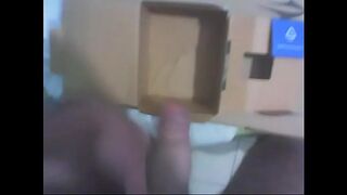 Man cum in a box