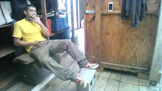 Jerking off in Shed at work- www.unkut.media