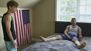 Muscular Step Brother Michael Boston Takes Full Control Over His Little Step Bros Ass - BrotherCrush