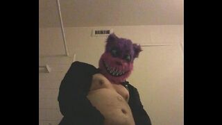 Cat guy in a fancy suit jerking it good