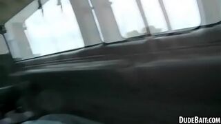 A hot stud sucks this unknowing stud while blindfolded
