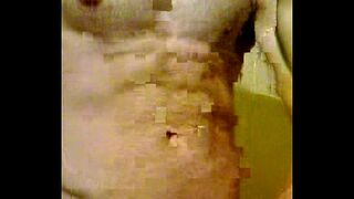 hot handjob with drooling cock