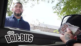 BAITBUS - Handsome Nico Bear Cashes In To Dominate Aaron Perez's Twink Body In Hot Bus Encounter