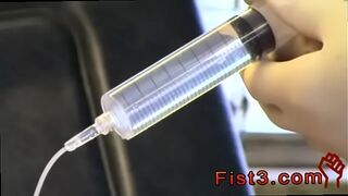 Fat obese gay men fist fucking First Time Saline Injection for Caleb