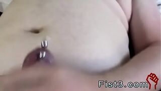 Young russian gay boy fisting Sky Works Brock's Hole with his Fist