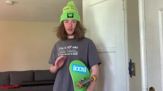 POV Skater Boy Catches You Masturbating, He Is Nervous but You Seduce Him
