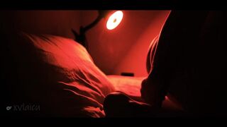 Rubbing My Black Dildo on My Ass Hole for Excitement