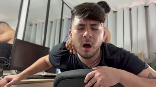 I fuck my stepbrother and he makes me cum inside his ass