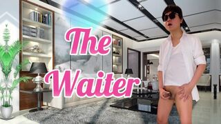 A young guy eat in a restaurant where he saw a handsome waiter that he had sex later on