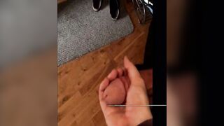 Me grabbing my Alpha bull by his big cock