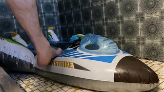 Fucking water filled Intex Air Fighter plane
