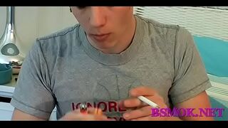 Most excellent relaxation of a smoking gay