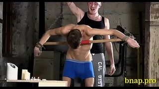 Nasty bondage sex for a sexy lad