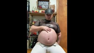 Just a beer bloating PA pig in tight clothes