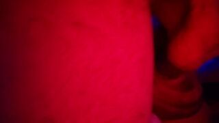 Muscle cub feeds his flat mate a big load while watching television