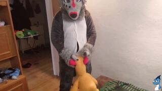 Digimon Agumon and Freddy Wolf Fun1