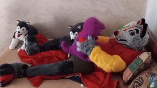 Barney Dinosaur and Freddy wolf Fun$1
