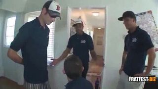 Group guys gay blowjob