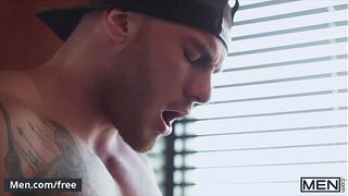 (William Seed) Bringing His Huge Cock Over To The Hungry San's Soft Lips - - Follow and watch William Seed at www.men.com/william