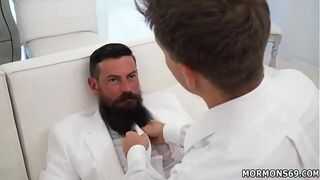 Naked white boys fucked by men gay Elders Garrett and  Xanders