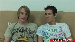 Broke straight teen fucks and sucks for gay sex