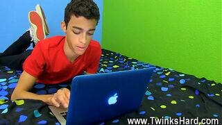Twinks XXX The youthful Latino man heads over to observe a movie, but