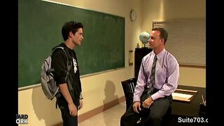 Horny jocks screwing their asses in the classroom