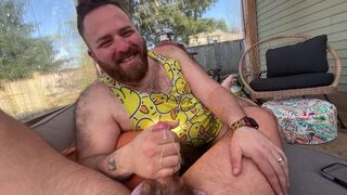 hubby stroking me while distracted with his spanish lessions