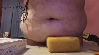 Fucking and cuming in a sponge