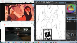 I'm not terribly happy with how this Scar drawing turned out o~o