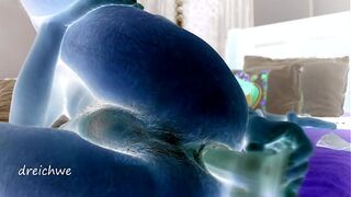All in the ass with big dildo