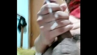 Look at all the milk that I get out of my cock