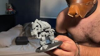 Showing off my Dreadnought and Blasting My Cock with a Massage Gun