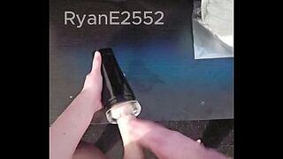 Big dick twink fucks step bros used fleshlight
