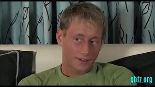 Homosexual twink sucks knob