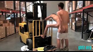 Gay twinks take a large cock