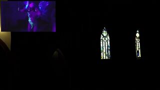 Nude Neon Angel plays MADISON vr until he crashes the game (no sex let's play)