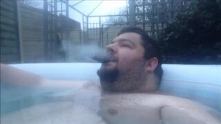 last hottub cigar of the season