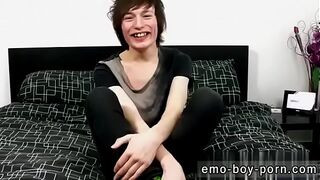 Twinks with hairless shaved cocks and gay sex male teen ass first