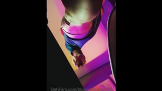 Hung Latino Jerking off under the desk at Work